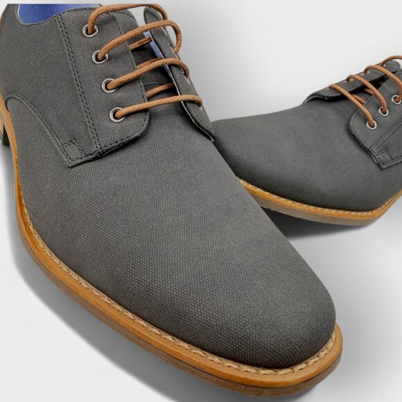 Perry Ellis Winston Ultra Foam Men’s Gray Dress Shoe Sz 7.5 New No Box Comfort - Picture 9 of 10